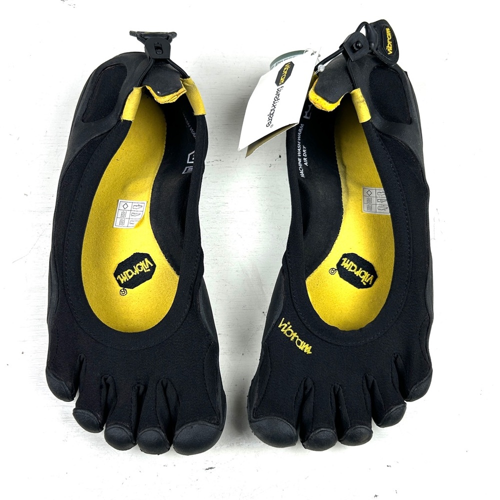 Vibram Black and Yellow FiveFingers Athletic Shoes